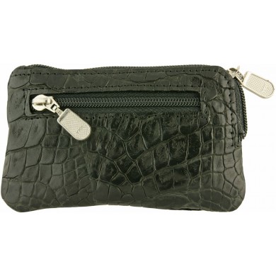 Genuine alligator leather card holder UCMC29 Black