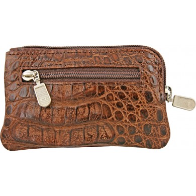 Genuine alligator leather card holder UCMC29 Brown