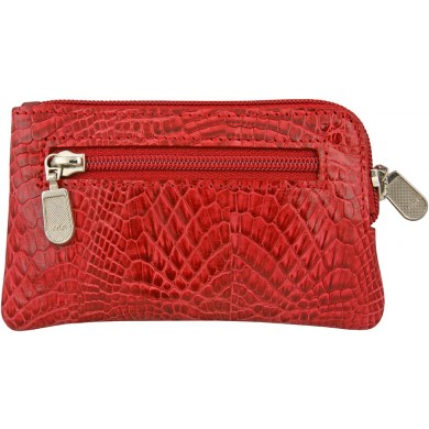 Genuine alligator leather card holder UCMC29 Red