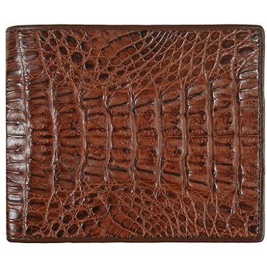 Genuine alligator leather wallet USCM7T08 Brown