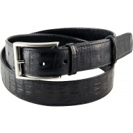 Genuine alligator leather belt 102CM2 Black