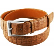 Genuine alligator leather belt 102CM2 Tan