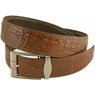 Genuine alligator leather belt 105CM2 Brown
