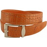 Genuine alligator leather belt 105CM2 Tan