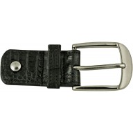 Alligator leather loop buckle ALBUCKLE01-13 Black