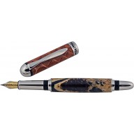 Alligator bone / leather fountain pen ALPEN01-P Tan