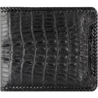 Genuine alligator leather wallet ALW06 Black
