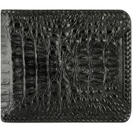 Genuine alligator leather wallet ALW07B Black