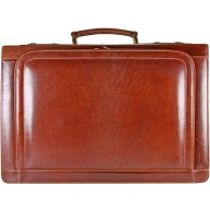 Genuine buffalo leather briefcase BBR100-G Brown