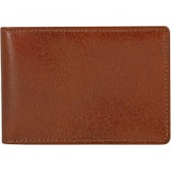 Genuine buffalo leather credit card holder BCC551 Brown