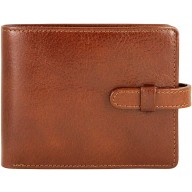 Genuine buffalo leather wallet BW2199 Brown