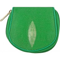 Genuine stingray leather coin wallet CP04A Green