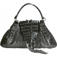 Genuine crocodile leather bag CRBT1802 Black