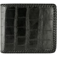 Genuine crocodile leather wallet CRW15 Black