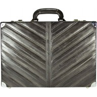 Genuine eel leather attache case EEL-ATC01 Grey