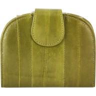 Genuine eel leather wallet EEL-HMP1 Green