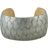 Genuine fish leather bracelet FISHBRAS36 Grey