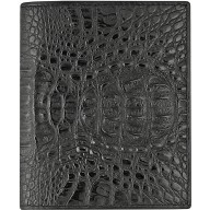 Genuine alligator leather wallet HKCM62B Black