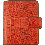Genuine alligator leather wallet HKCM7-T23 Red