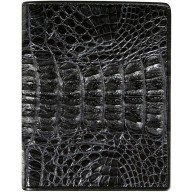 Genuine alligator leather wallet HKCM7T04 Black