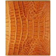 Genuine alligator leather wallet HKCM7T04 Tan