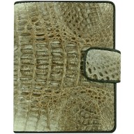 Genuine alligator leather wallet HKCM7-T23 Natural