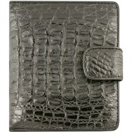 Genuine alligator leather wallet HKCM-B23 Black