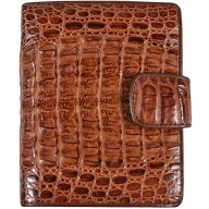Genuine alligator leather wallet HKCM-B23 Brown