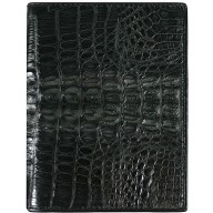 Genuine alligator leather wallet HKCM Black