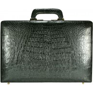 Genuine alligator leather attache case JB009B-G Black
