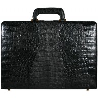 Genuine alligator leather atache case JBCP-G Black