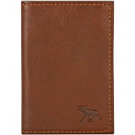 Genuine moose leather card case MOOSECC407 Brown