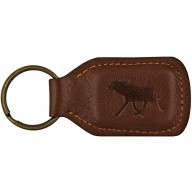 Genuine moose leather key ring MOOSEKH434B Brown
