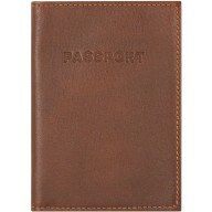Genuine moose leather passport holder MOOSEPAS408 Brown