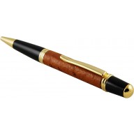 Genuine ostrich leather covered pen OSPEN1567G Cognac