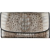 Genuine alligator leather wallet PCM03 Natural