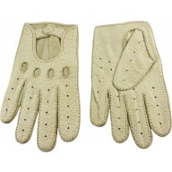 Genuine peccary leather gloves PECGL02 Beige
