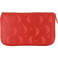 Genuine pig leather wallet PIGWE8009R Red