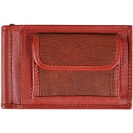 Genuine shark leather money clip SHARK2453 Cognac