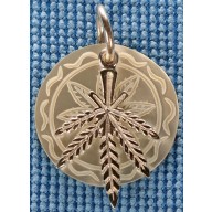 Sterling silver / white shell pendant SPENDANT006