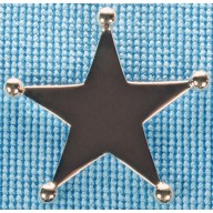 Sterling silver sheriff star pendant SPENDANT007