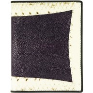 Genuine stingray and snake wallet STW53TH Violet / Natural