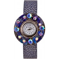 Fashion watch & stingray leather watch band STWAB1813-3 Violet