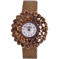Fashion watch with stingray leather watch band STWAB1823-3 Brown