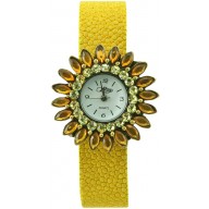 Fashion watch & stingray leather watch band STWAB1840-3 Yellow