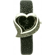 Fashion watch with stingray leather watch band STWACT11 Black