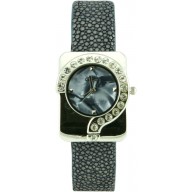 Fashion watch & stingray leather watch band STWACT21 Grey / Blue