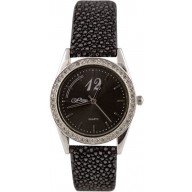 Fashion watch & stingray leather watch band STWACT26 Black