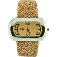 Fashion watch & stingray leather watch band STWAP06 Beige
