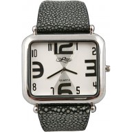 Fashion watch & stingray leather watch band STWAP27 Black